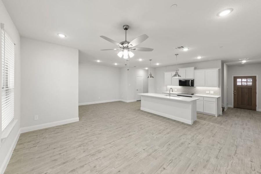 Front exterior of a new home in Sereno Oaks at Buckner Terrace, Dallas, TX, highlighting curb appeal (Image 13). Front exterior of a new home in Sereno Oaks at Buckner Terrace, Dallas, TX, highlighting curb appeal (Image 13).