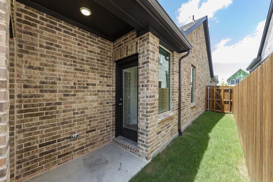 Exterior details and patio area of a home in Elevon, Lavon (Image 3). Exterior details and patio area of a home in Elevon, Lavon (Image 3).