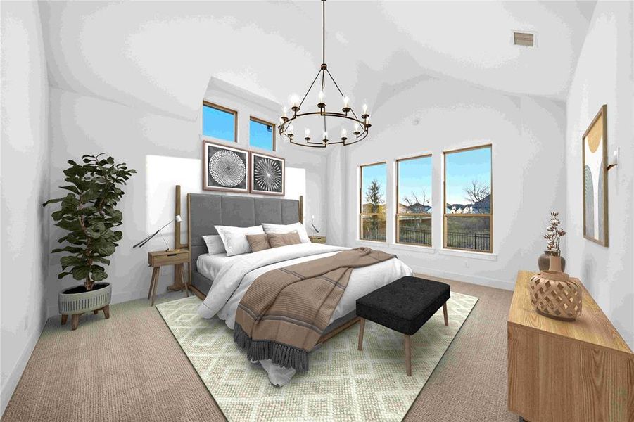 Furnished interior view inside a new home in Light Farms Graham/Reagan, Celina (Image 9).