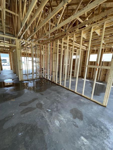 In-progress construction of a new home in Summerwind Crossing at Lakes of Cane Bay, Summerville, SC (Image 17).