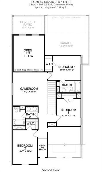 2D floor plan layout of this home in Lexington Frisco, Frisco, TX (Image 5).