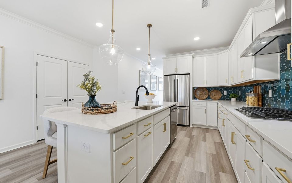Furnished interior view inside a new home in Wendell Falls, Wendell (Image 4).