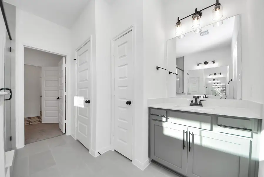 Furnished interior view inside a new home in Elyson, Katy (Image 9).