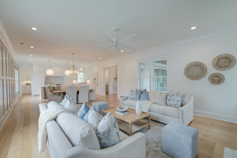 Furnished interior view inside a new home in Daniel Island Park, Charleston (Image 54).