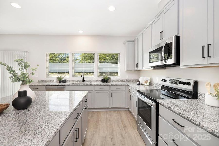 Staged photo from another home with same floor plan