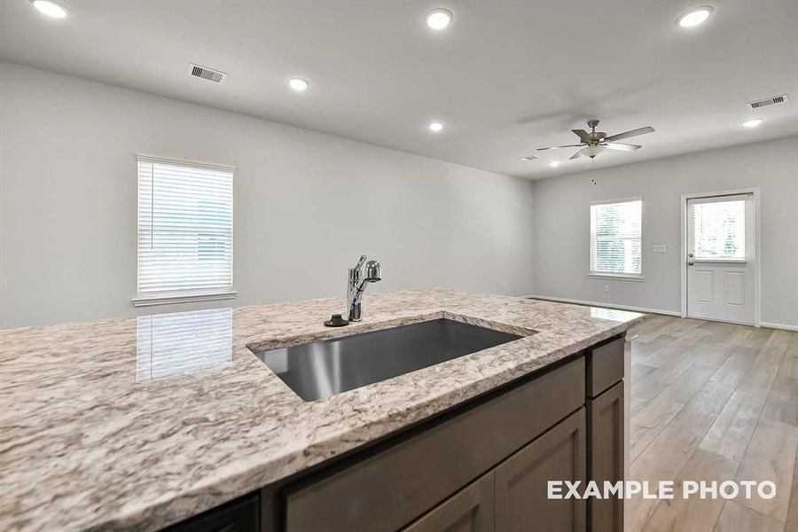 Furnished interior view inside a new home in Lakes at Black Oak, Magnolia (Image 12).