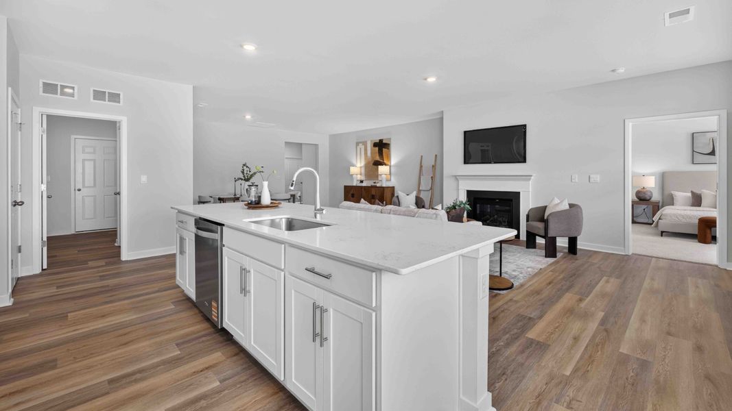 Furnished interior view inside a new home in Secrest Commons, Monroe (Image 9).