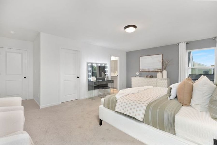 Representative furnished interior of a home built from the Seville II by True Homes in Colvin Park, Rock Hill (Image 25).