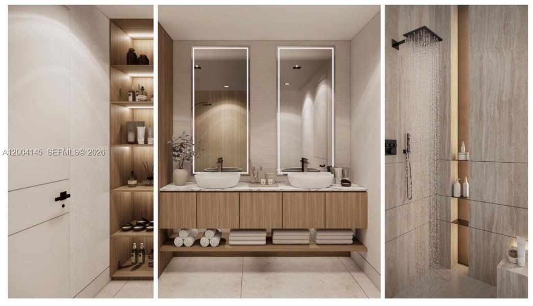 Furnished interior view inside a new home in , Miami (Image 6).