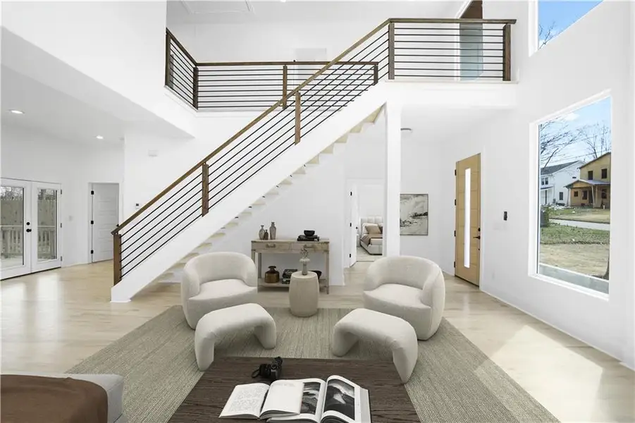 Furnished interior view inside a new home in , Atlanta (Image 6). Furnished interior view inside a new home in , Atlanta (Image 6).