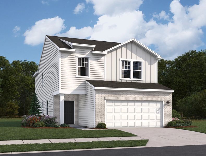 Representative exterior photo of a completed home built from the Pegasus by Starlight Homes in Sunrise at Arbor Ridge, La Vergne, TN (Image 22).