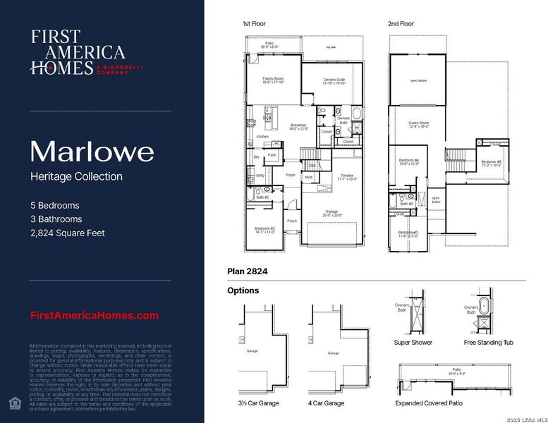 2D floor plan layout of this home in Cordova Crossing, Seguin, TX (Image 3).