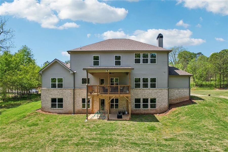 Exterior details and patio area of a home in , Hoschton (Image 33).