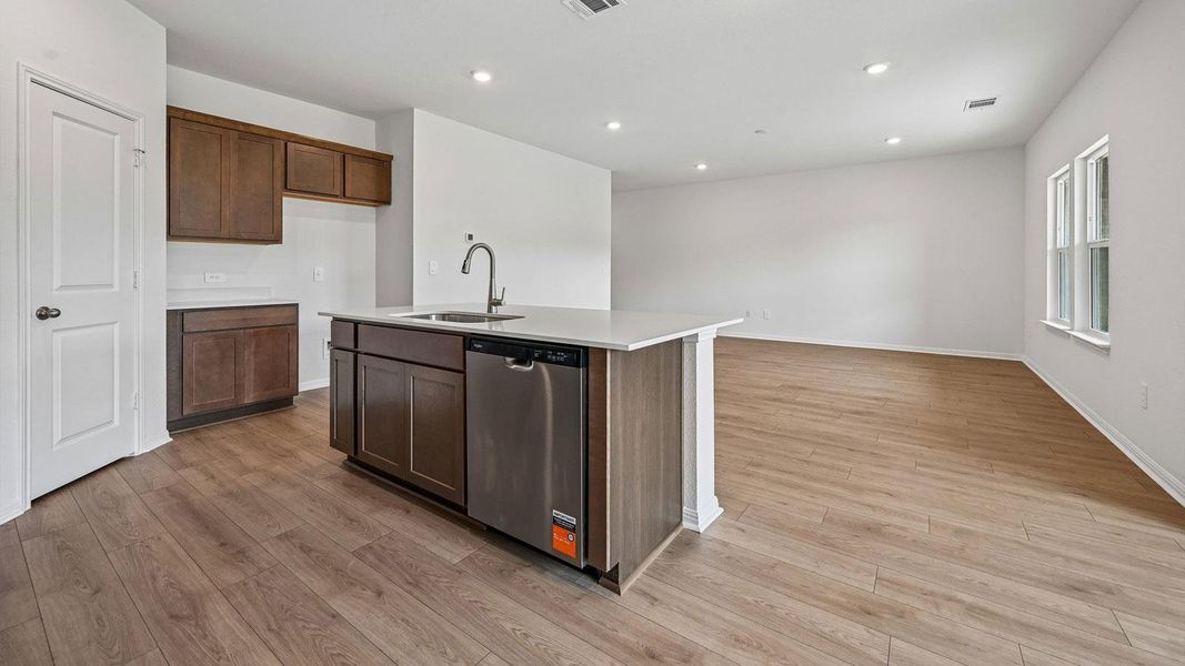 Furnished interior view inside a new home in Bar W Ranch, Leander (Image 12).
