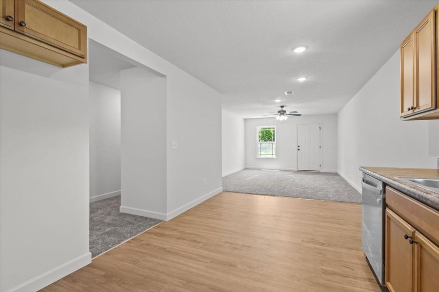 Representative unfurnished interior of a home built from the Yale by Enchanted Homes in Arcadia Village, Spartanburg (Image 17).