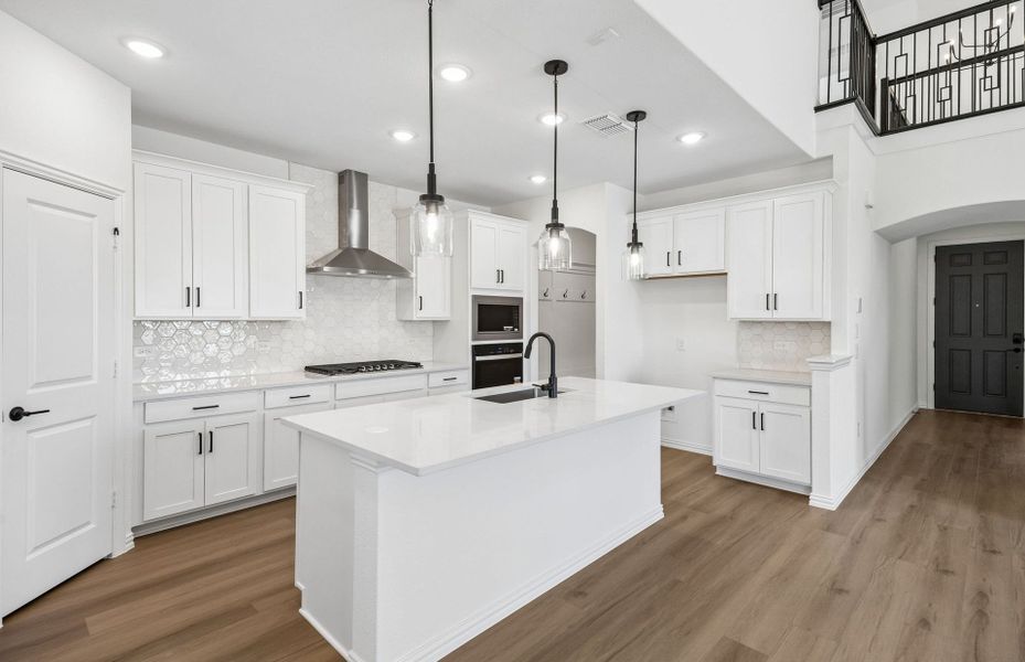 Furnished interior view inside a new home in Highland Lakes, McKinney (Image 12).