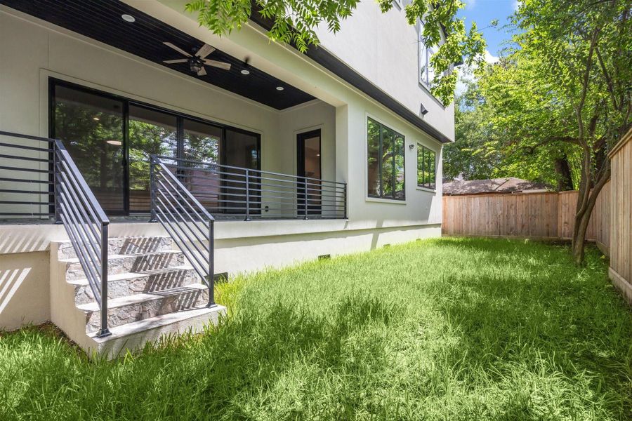 Room for a future pool in the back yard Room for a future pool in the back yard