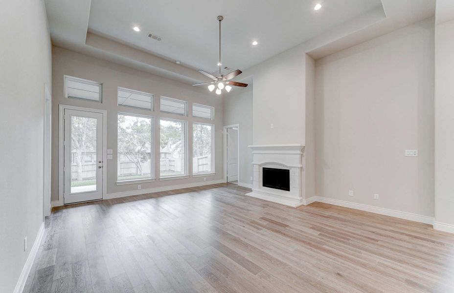 Representative unfurnished interior of a home built from the 3049 by Ravenna Homes in The Woodlands Hills 65′, Willis (Image 25). Representative unfurnished interior of a home built from the 3049 by Ravenna Homes in The Woodlands Hills 65′, Willis (Image 25).