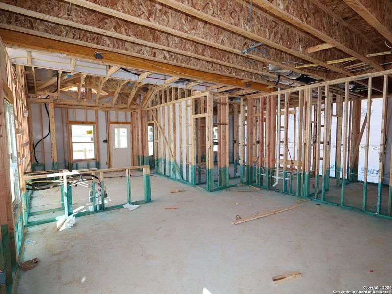 In-progress construction of a new home in Meadows at Clear Springs, New Braunfels, TX (Image 34).
