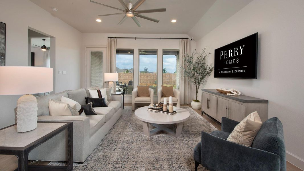 Furnished interior view inside a new home in Amira, Tomball (Image 8).