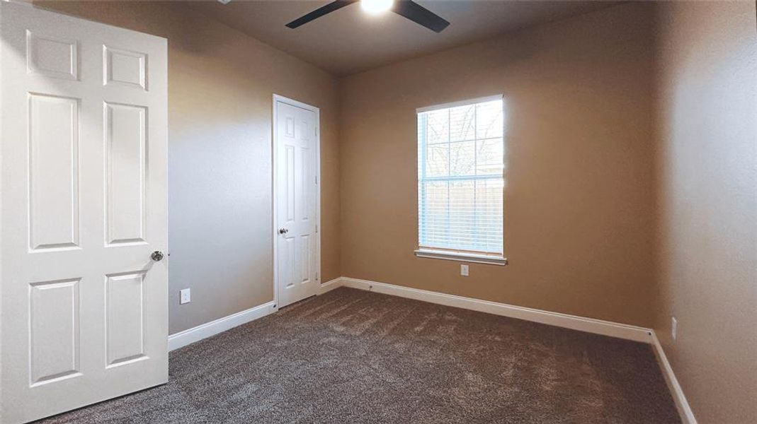 Each bedroom has custom closets