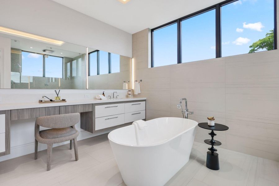 Furnished interior view inside a new home in , Delray Beach (Image 40).