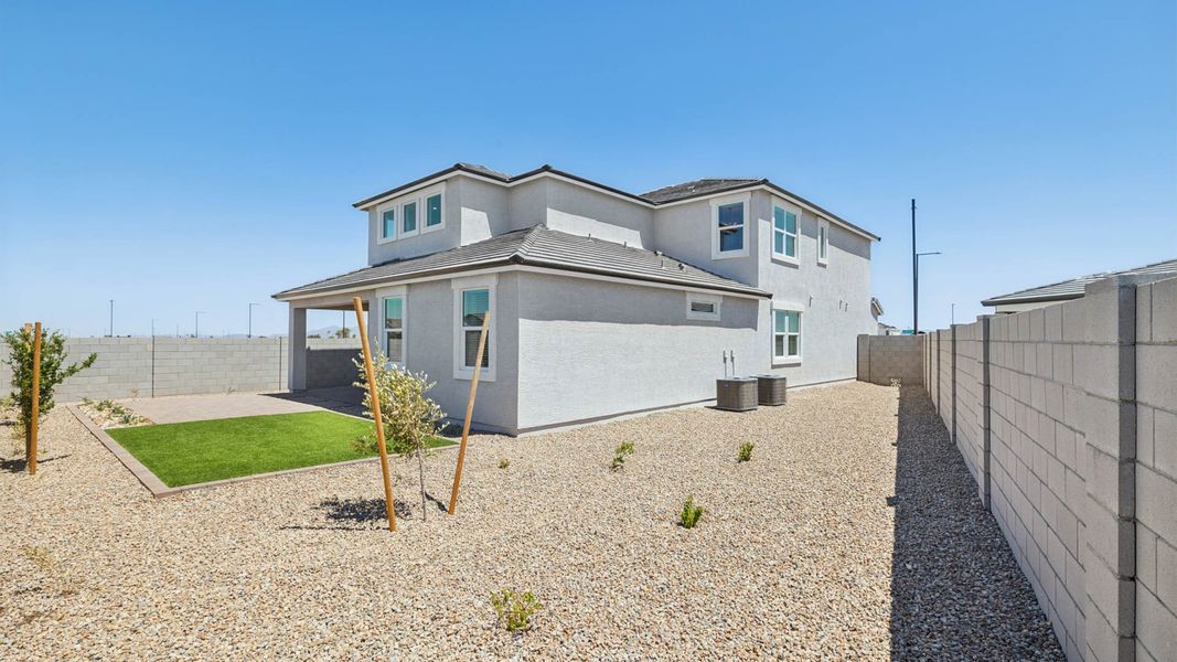 Exterior details and patio area of a home in Apache Farms, Buckeye (Image 3). Exterior details and patio area of a home in Apache Farms, Buckeye (Image 3).