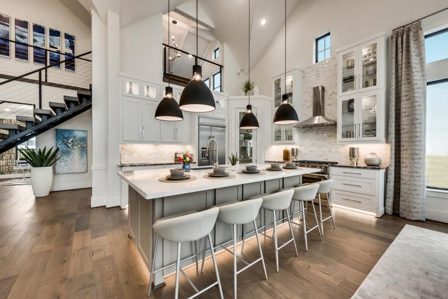 Representative furnished interior of a home built from the Grand Whitehall by Grand Homes in Grand Oaks, Celina (Image 7).