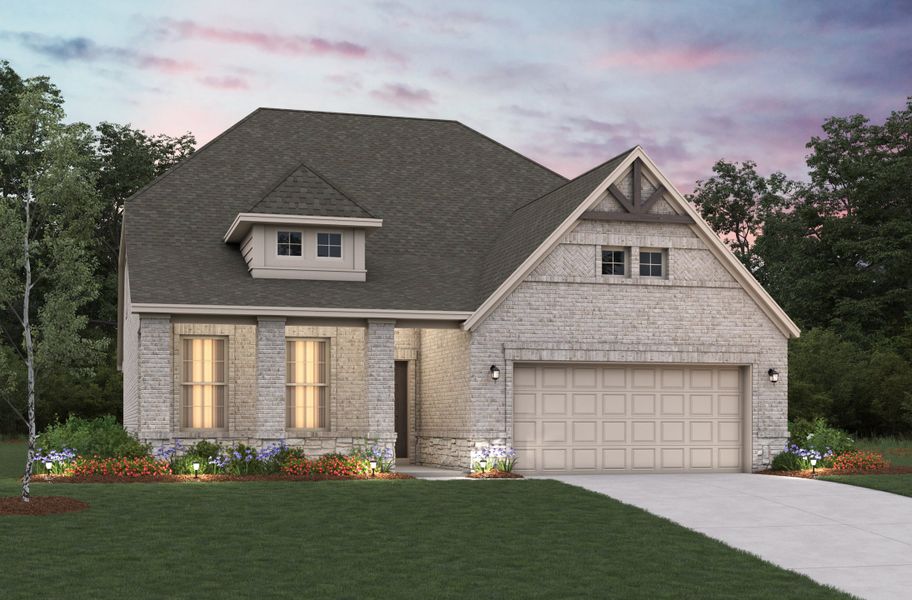 Representative exterior photo of a completed home built from the Parker by Beazer Homes in Enclave at Legacy Hills: Crossings 50', Celina, TX (Image 20). Representative exterior photo of a completed home built from the Parker by Beazer Homes in Enclave at Legacy Hills: Crossings 50', Celina, TX (Image 20).