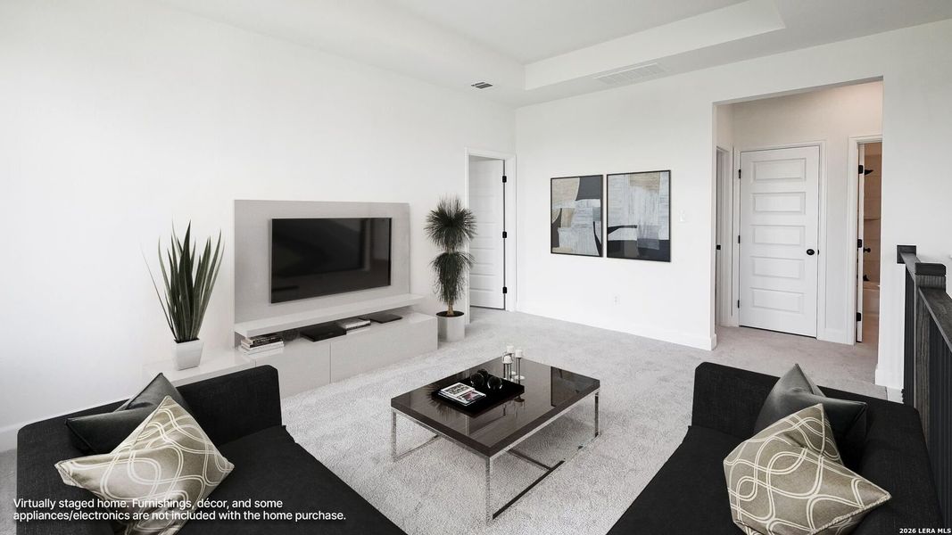 Furnished interior view inside a new home in Solms Landing, New Braunfels (Image 9).