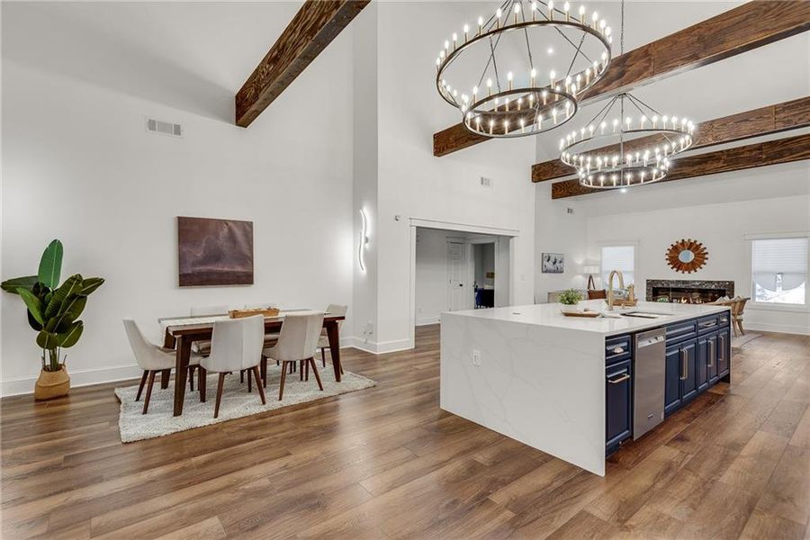 Furnished interior view inside a new home in , Atlanta (Image 14). Furnished interior view inside a new home in , Atlanta (Image 14).