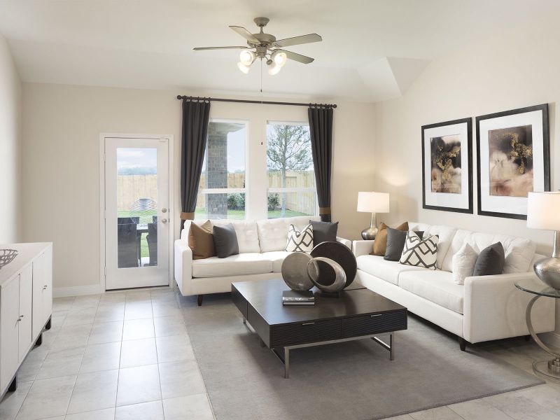 Furnished interior view inside a new home in Heights of Barbers Hill, Baytown (Image 6).