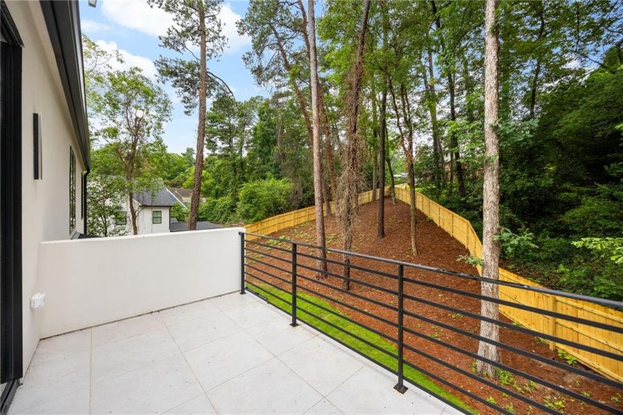 Exterior details and patio area of a home in , Atlanta (Image 28).