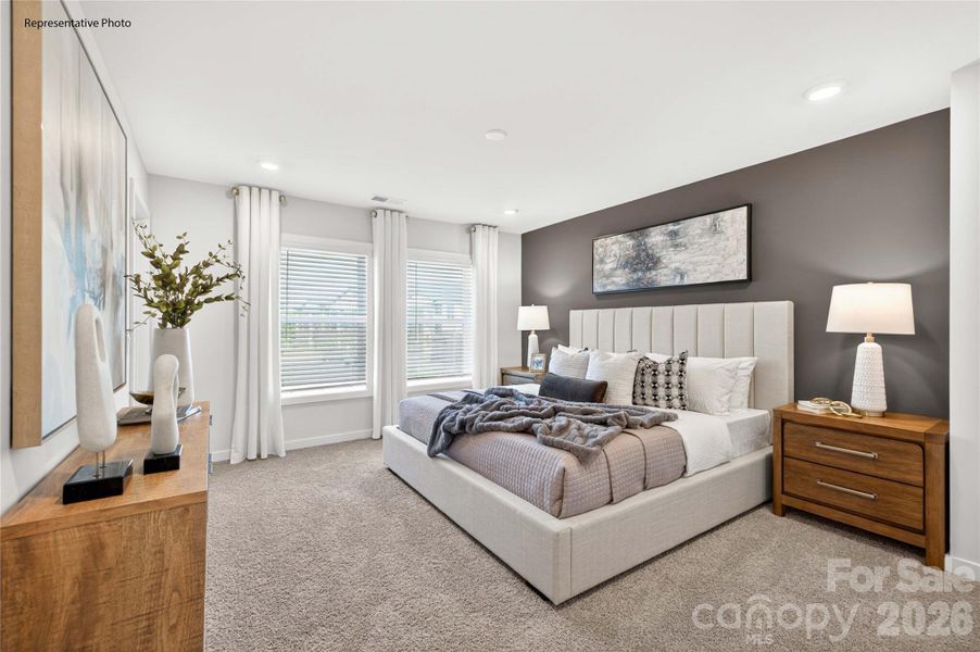 Furnished interior view inside a new home in The Townes at Lake Norman, Mooresville (Image 15).