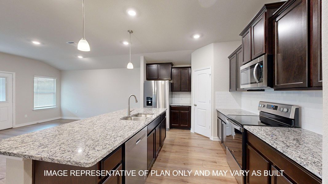 Furnished interior view inside a new home in Three Creeks - Colt Creek, Belton (Image 4).