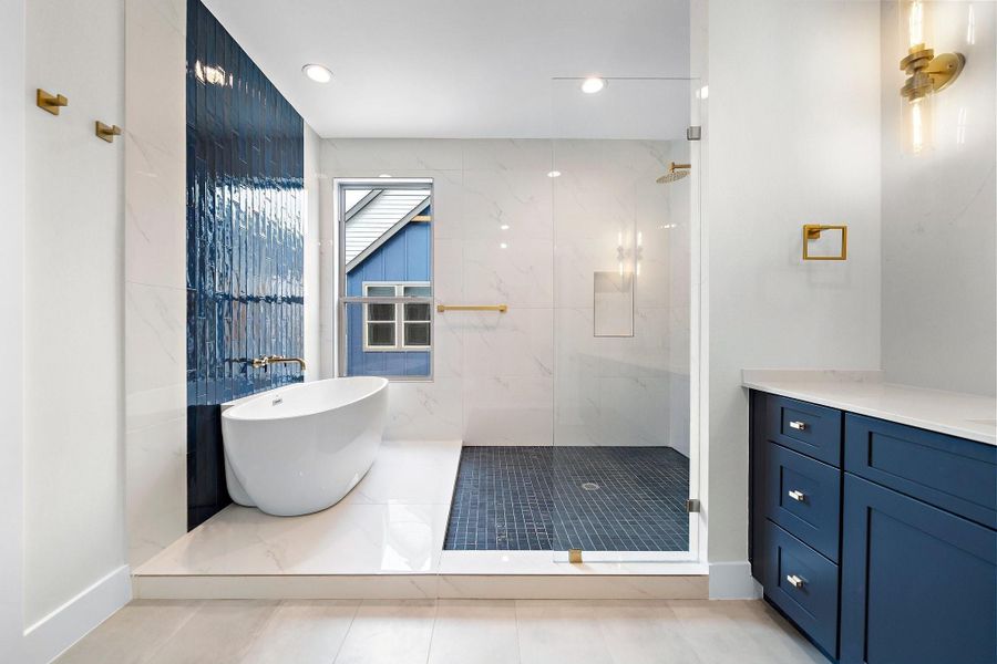 Furnished interior view inside a new home in , Houston (Image 10).