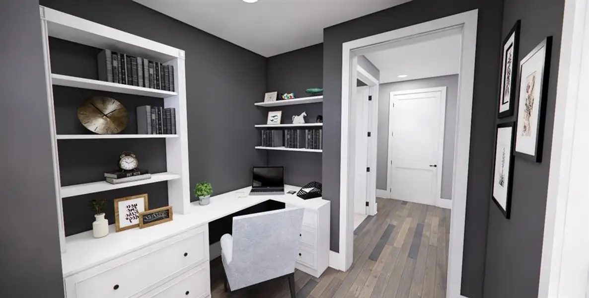 Furnished interior view inside a new home in , Dripping Springs (Image 9).