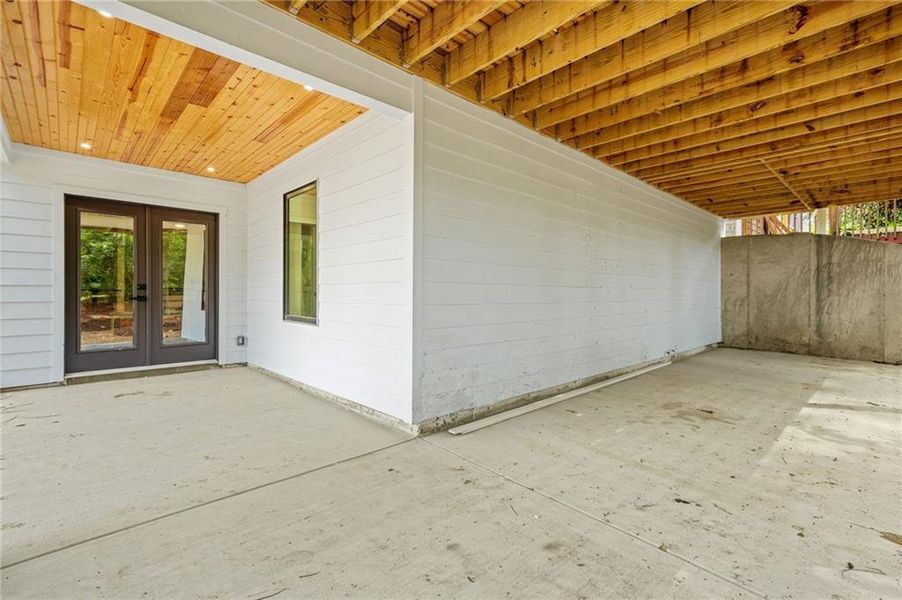 Exterior details and patio area of a home in , Atlanta (Image 26).