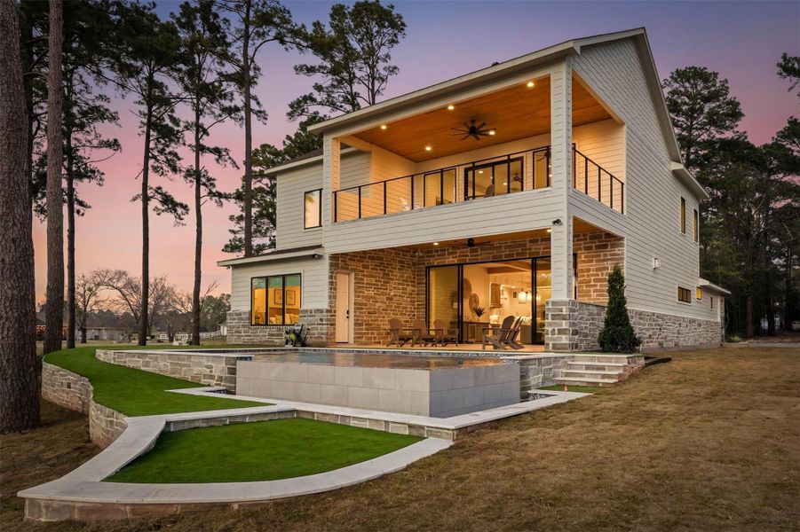 Exterior details and patio area of a home in , Willis (Image 25).
