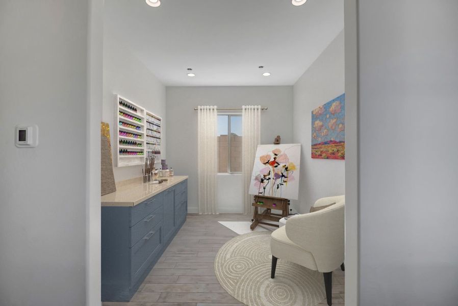 Furnished interior view inside a new home in Overlook at The Dells, Prescott (Image 40).
