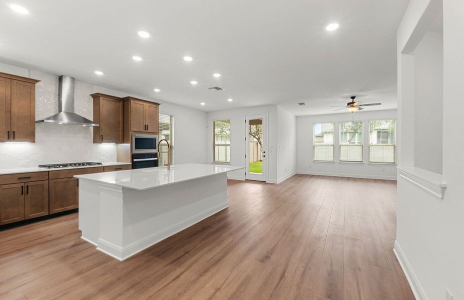 Kitchen Open to Gathering Kitchen Open to Gathering