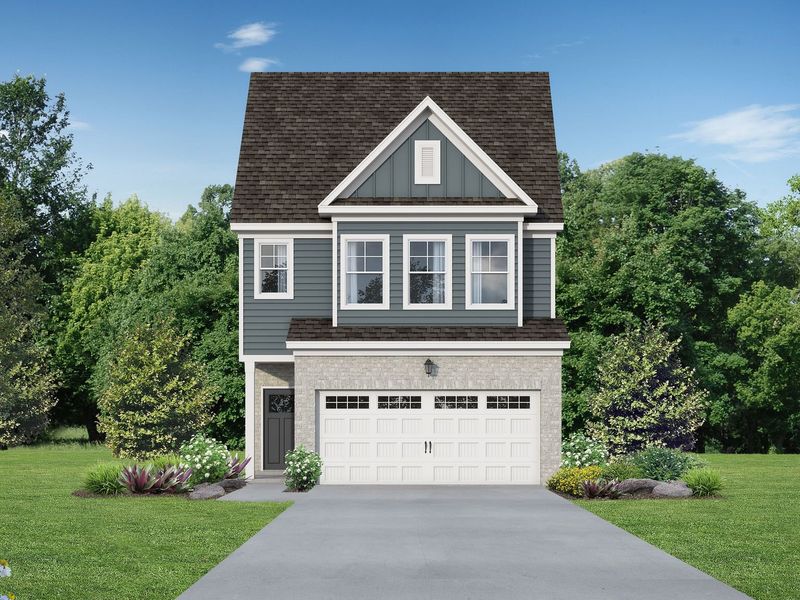 Front exterior of a new home in Lake Park Villas, Wylie, TX, highlighting curb appeal (Image 2). Front exterior of a new home in Lake Park Villas, Wylie, TX, highlighting curb appeal (Image 2).