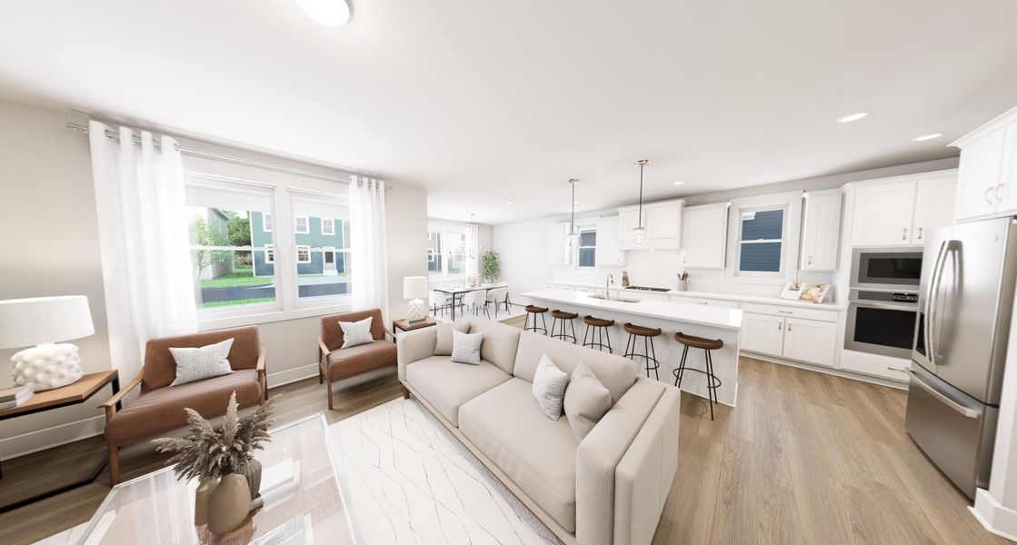 Furnished interior view inside a new home in Ponder, Zebulon (Image 3).