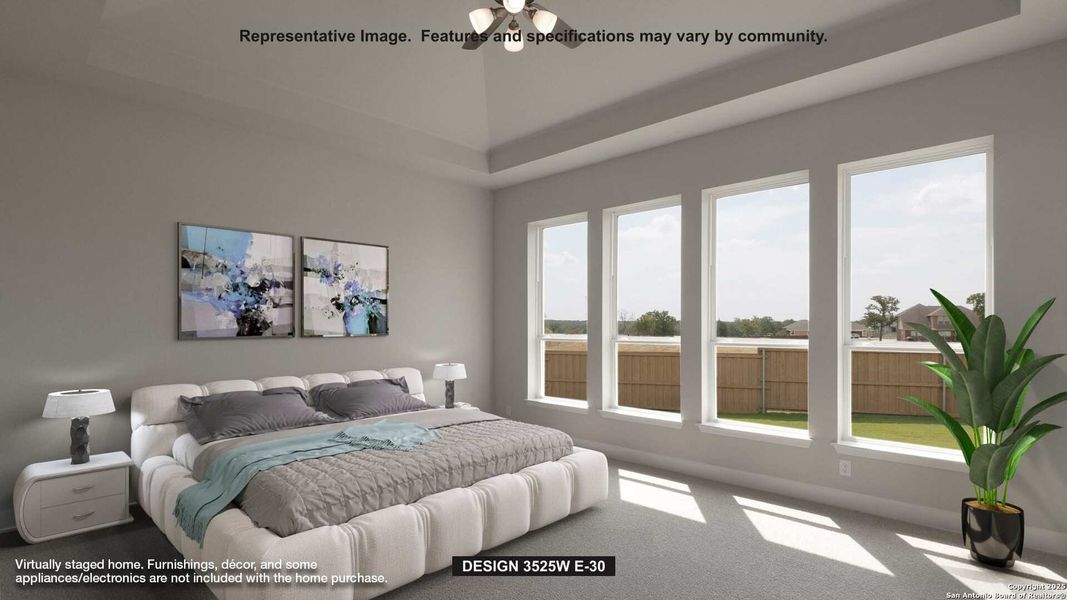 Furnished interior view inside a new home in Johnson Ranch 70', Bulverde (Image 5). Furnished interior view inside a new home in Johnson Ranch 70', Bulverde (Image 5).