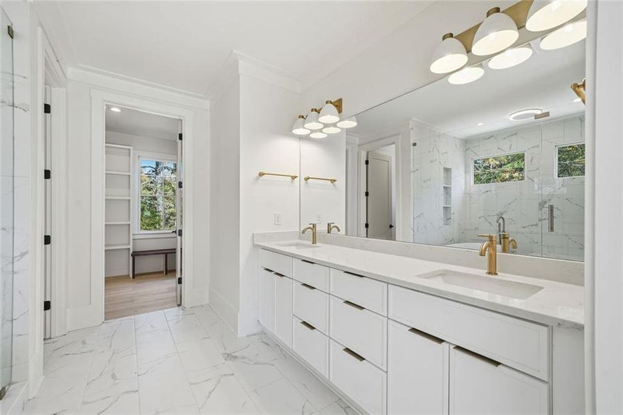 Furnished interior view inside a new home in , Monroe (Image 12).