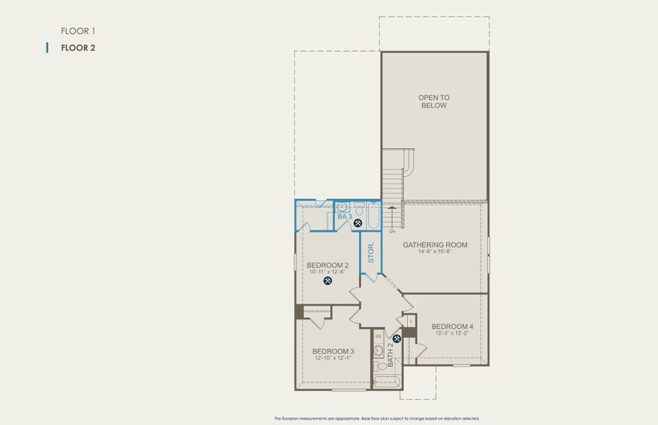 Hamilton Floor Plan, Quick Move-In Home, Floor 2