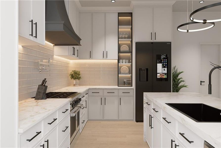 Furnished interior view inside a new home in , Sugar Hill (Image 18).