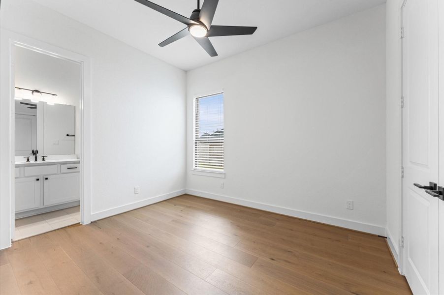 One of the secondary bedrooms has it's own ensuite, making it the perfect guest room or in-law suite.