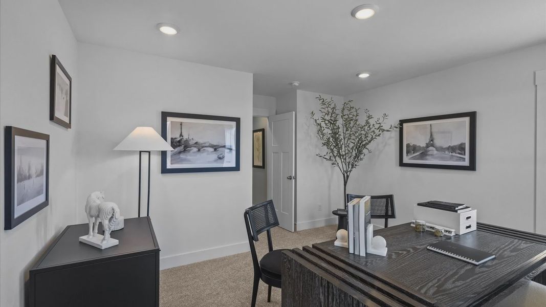 Representative furnished interior of a home built from the Mint by DRB Homes in Essex Village, Franklinton (Image 20).