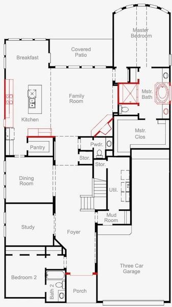 2D floor plan layout of this home in Pomona, Manvel, TX (Image 2). 2D floor plan layout of this home in Pomona, Manvel, TX (Image 2).